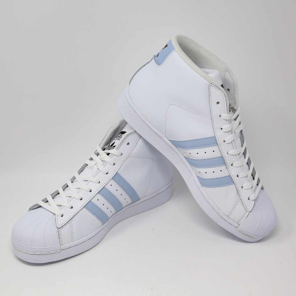 adidas Pro Model Shell Toe White Blue BW1341 Retro - Picture 6 of 7
